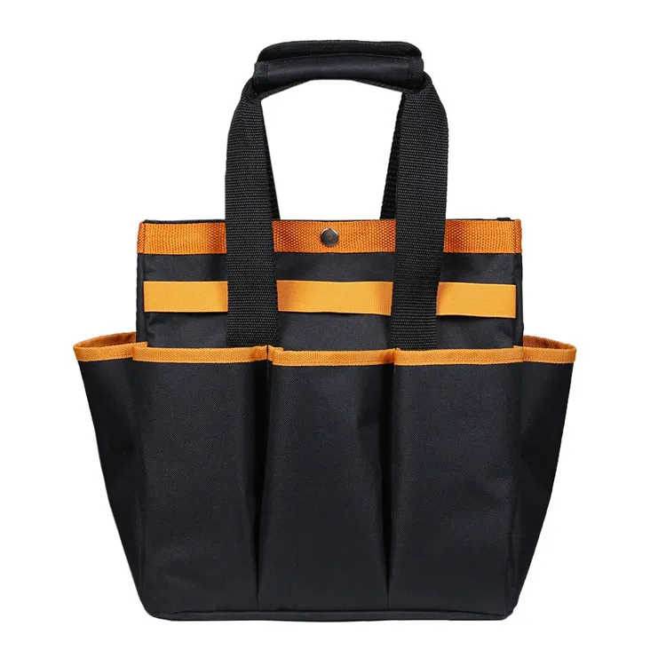 
New Release Multi-pocket Oxford Cloth Gardening Tool bag Color Matching Outdoor Garden Tool Bag 