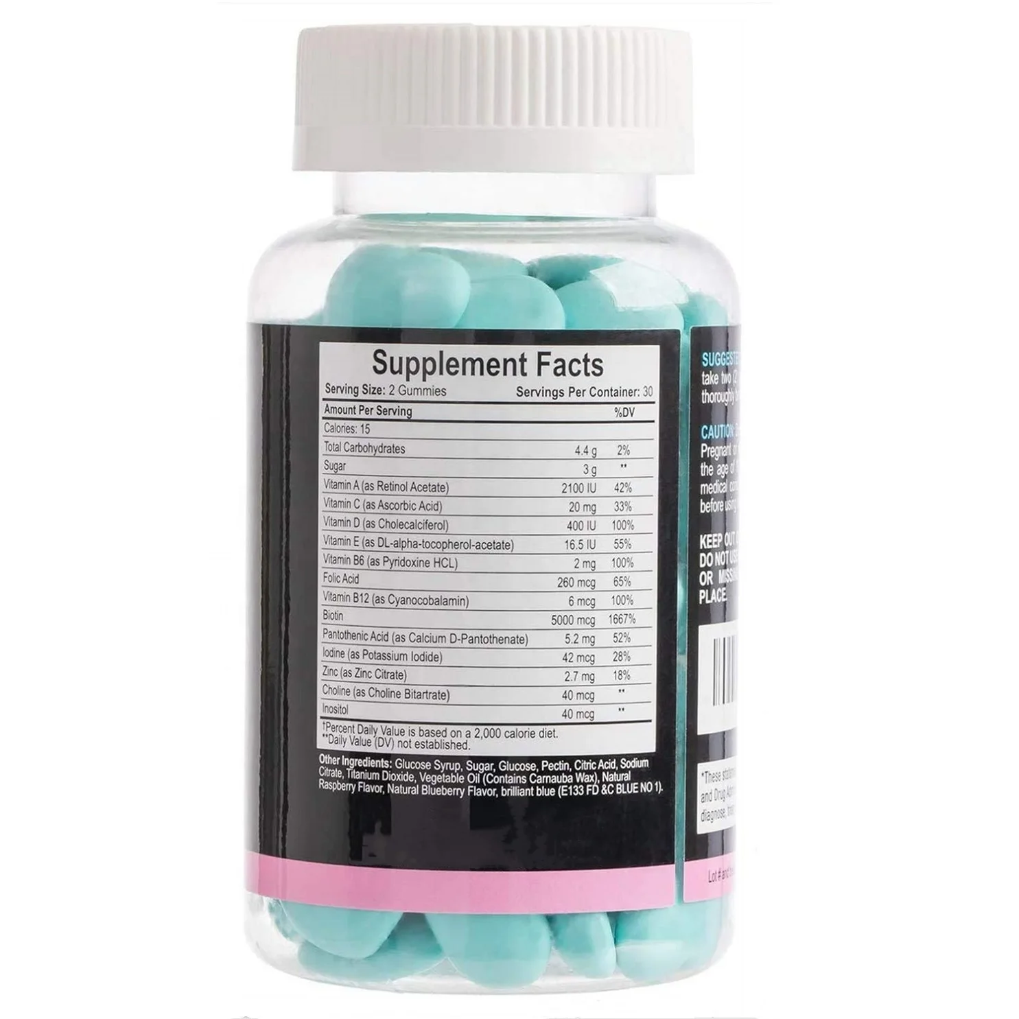 2022 New Organic Glacier Presents Private Label Nails and Skin Burst Gummies Gummy Hair Wax