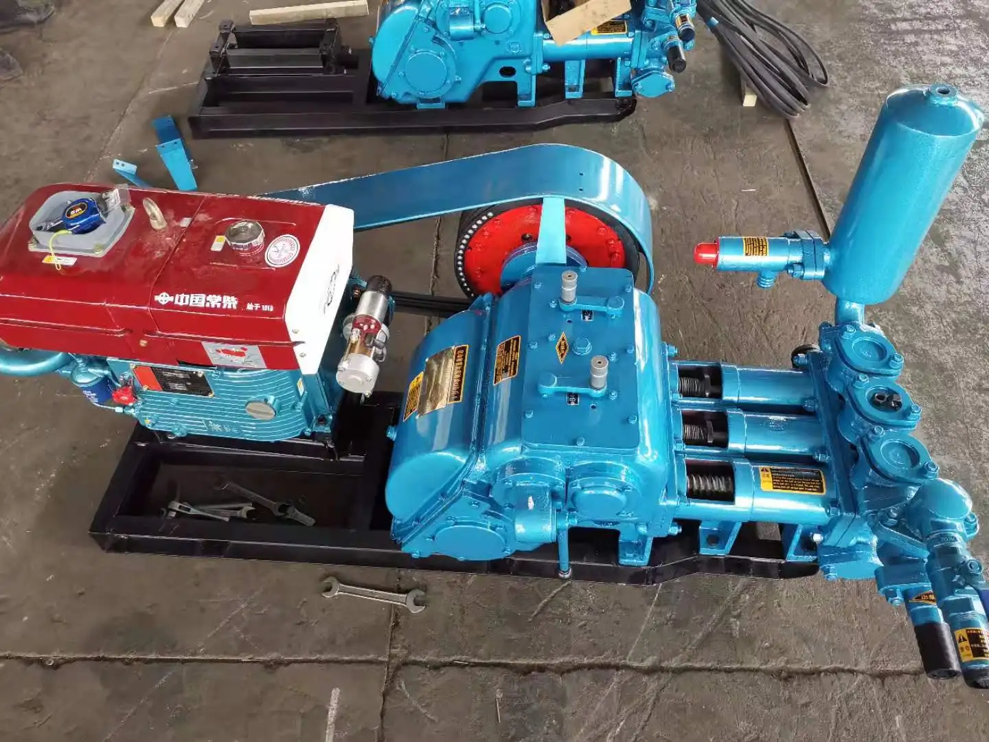 BW-250 Mud Pump  Water Well Drilling Rig With Mud Pump For worldwide Underground Borehole Machine Equipments