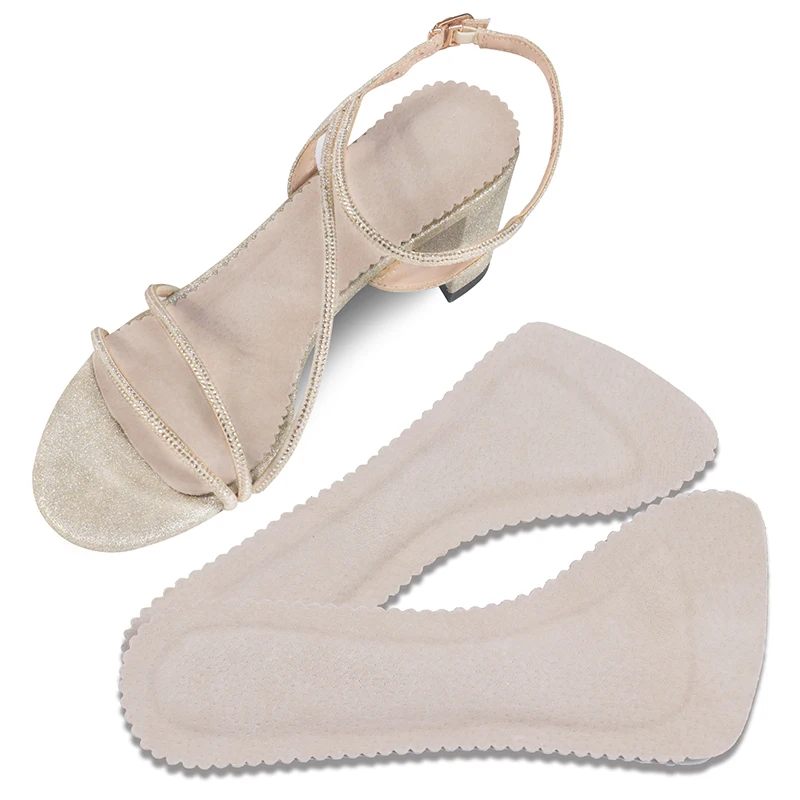 Pigskin Self-Adhesive Leather 3/4 Cushioning Insole for Women High Heels Cushion