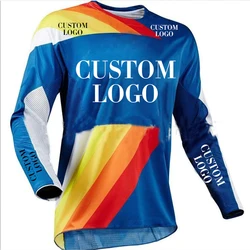 Custom Mtb Downhill Jersey Suit Men and Women Long-sleeved Explosion Sunscreen Off-road Racing Suit