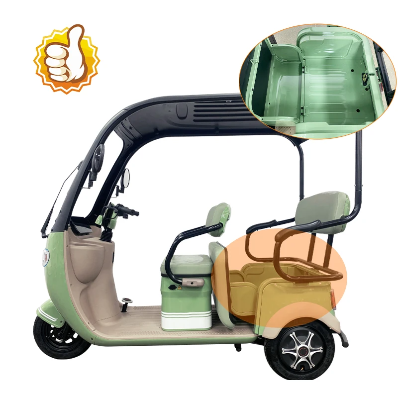 Cheap Both passenger and cargo 500W 3 Wheel Electric Bicycle Adult Electric Tricycle Cargo Ebike With Roof
