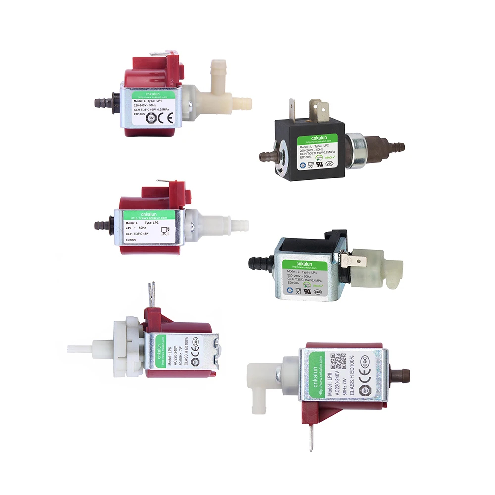 24-240V 16W Steam iron water pump 4 Bar solenoid pump 200ml/min flow rate control