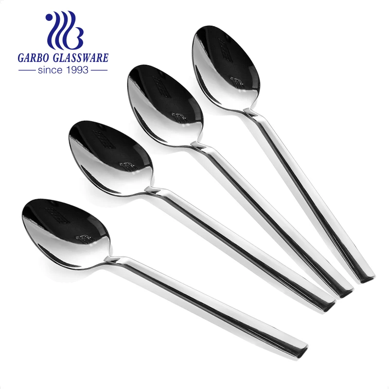 6 Inches Length Flatware   Stainless Steel  Tea Spoon  Durable   Tableware Cutlery Stainless Steel Dinner Knife Dessert Spoon
