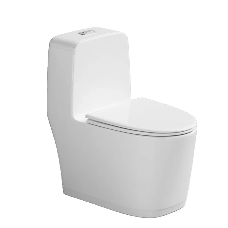 single-hole ground discharge ceramic toilet  rainstorm washing built-in antibacterial white glaze hot sale bathroom  toilet