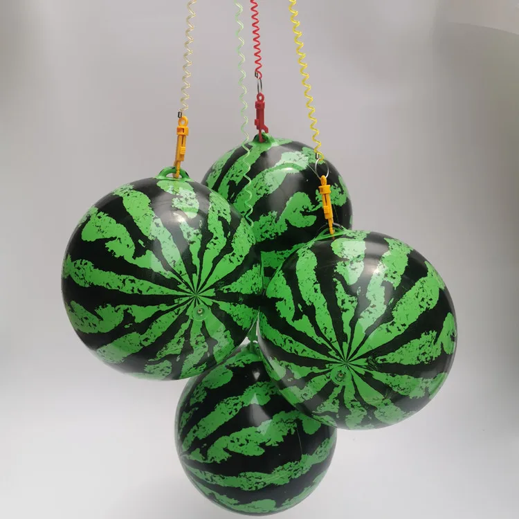 New Custom Promotional Plastic Sports Inflatable PVC Toy Football Ball With Chain