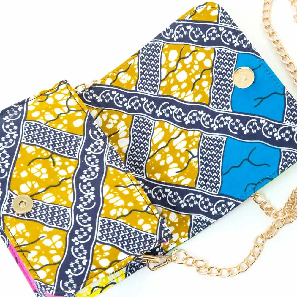 
African Print Handbag Women Accessories Wholesale African Print Bags Hot Selling Cotton Wax 