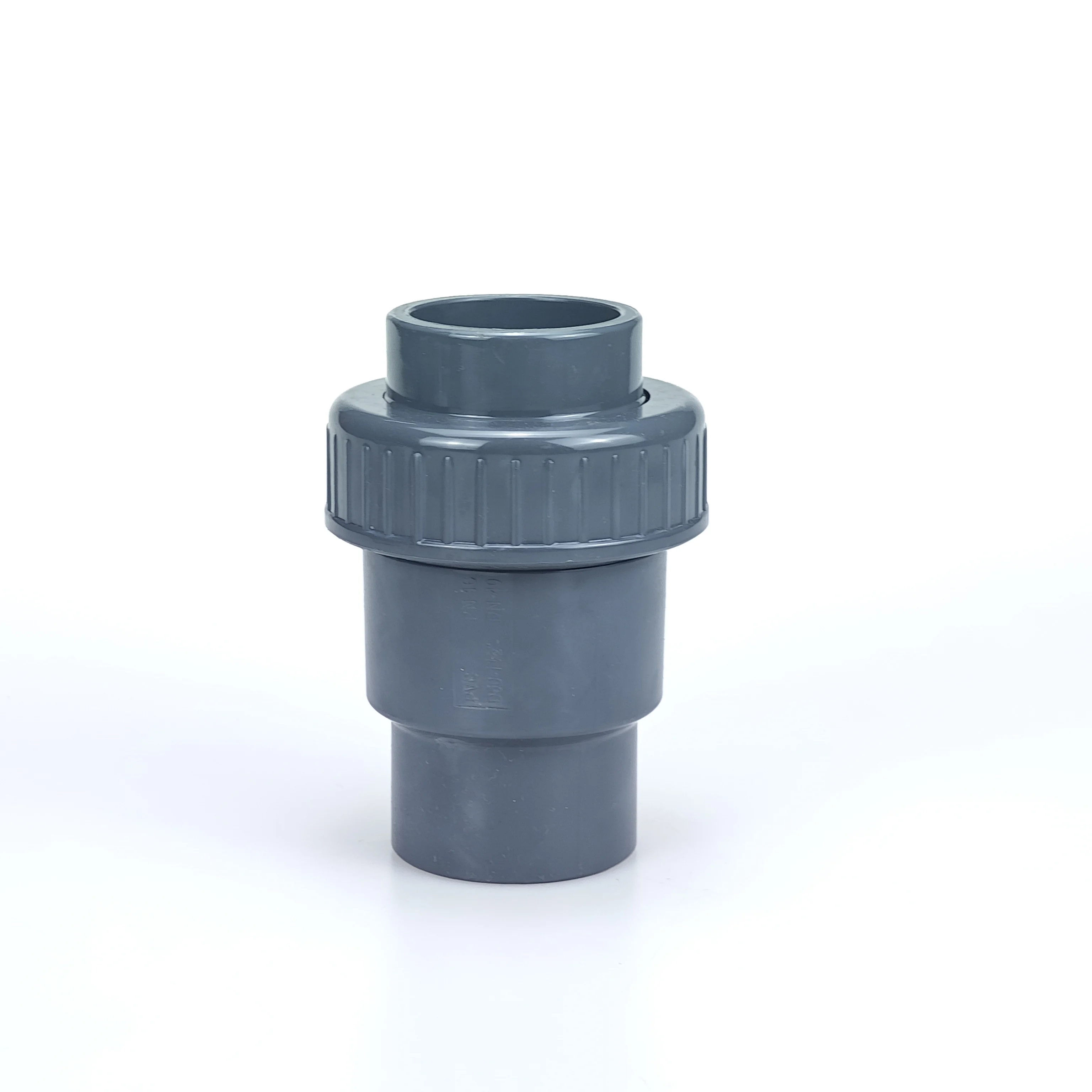 НПВХ шаровой обратный клапан для очистки воды OEM одинарный обратный клапан