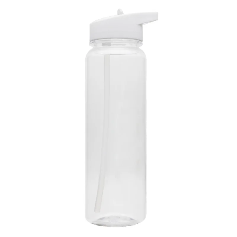 Outdoor sports custom 700ml portable clear drinking cup jug bpa free reusable travel plastic water bottle with handle/straw