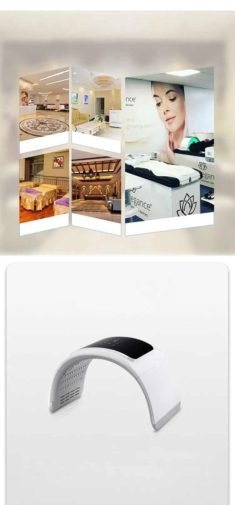 Hot Sale Beauty Care, LED Light Therapy Bio Photon Therapy Skin Beauty Care Machine For Skin Rejuvenation Anti-Aging/