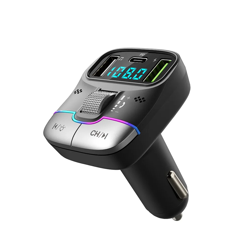 Car MP3 player PD25W Fast Charging Bluetooth 5.4 Hands-free call FM transmitter Lossless sound Quality Car MP3