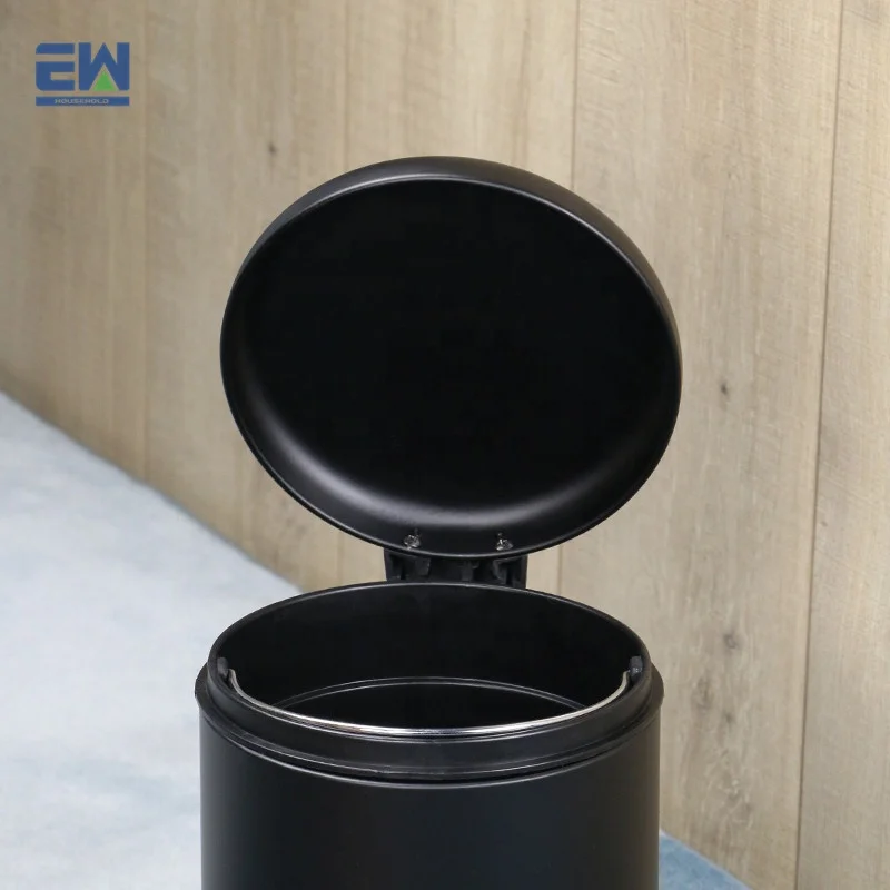 New housewares bathroom products 2020 bathroom cabinets with metal handle easy to move buckets Stainless steel pedal bin