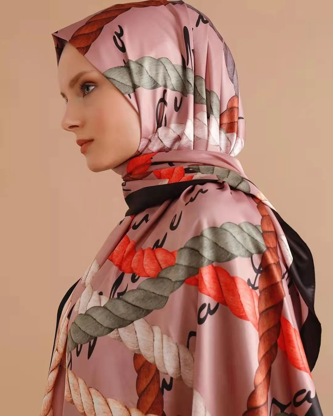 MOTIVE FORCE 2024 Trends Malaysia Middle East Pakistan Hemp Rope Printed Chiffon Wholesale Turkish Hijab Suppliers