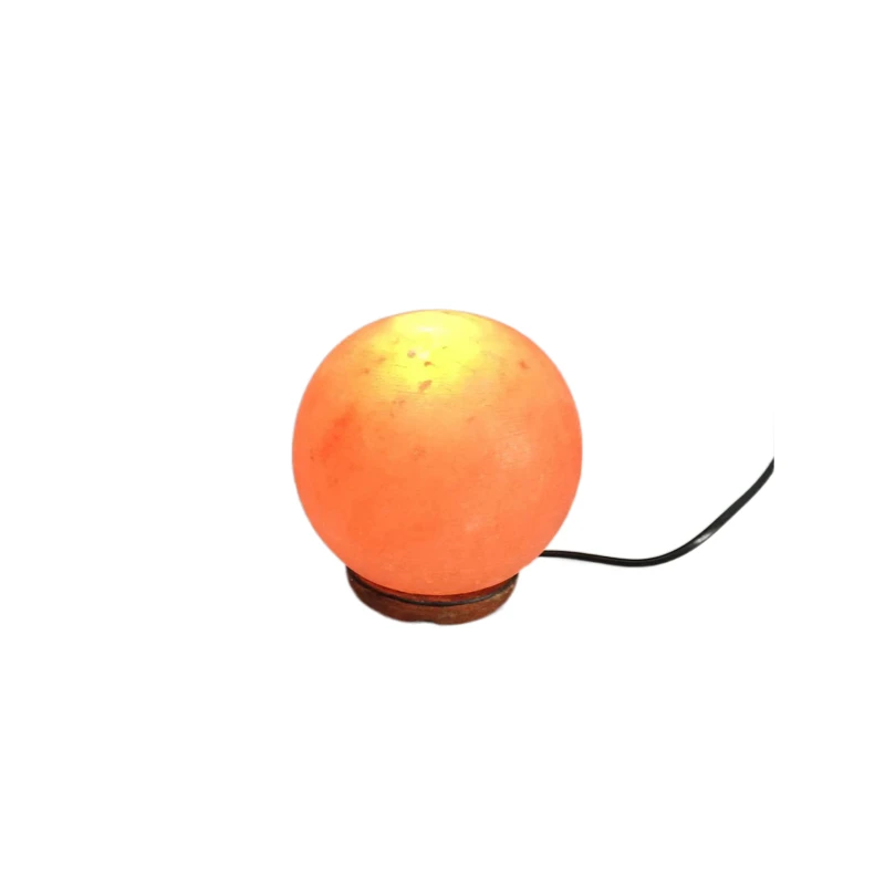 Natural Aroma Pink Rock Lamp  Natural Himalayan Salt Lamp Wooden Base For Room Decoration Hand Carved Light