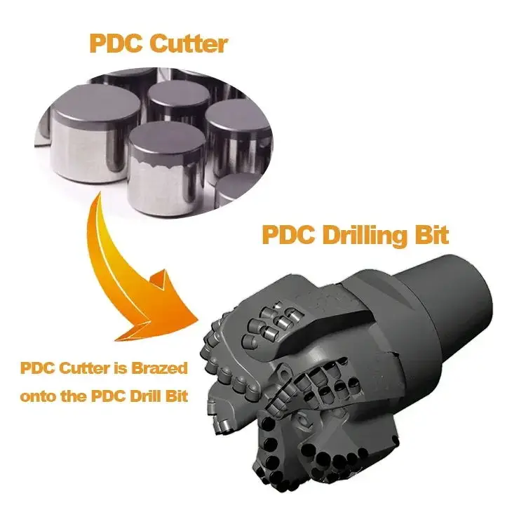 PDC Core Cone Diamond Drag Drill Bits for Mining Alloy Steel PDC Cutter Geological Tricone Bits for Water Wells Drilling Bit