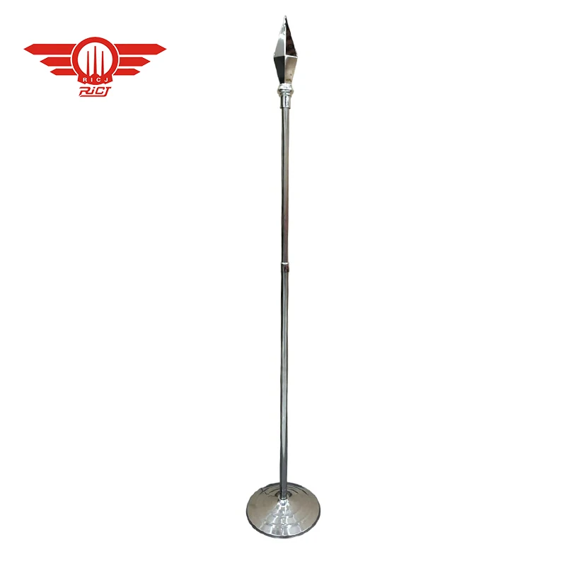Decoration Removable Indoor Flag Poles Adjustable Flag Pole Stainless Flag Poles