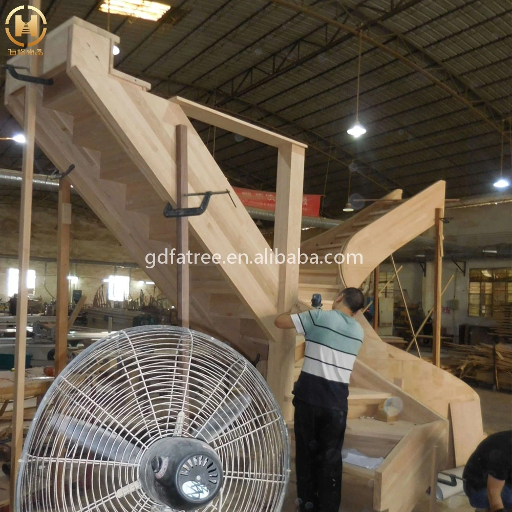 High quality white oak solid wood stair tread Finger jointed stair treads