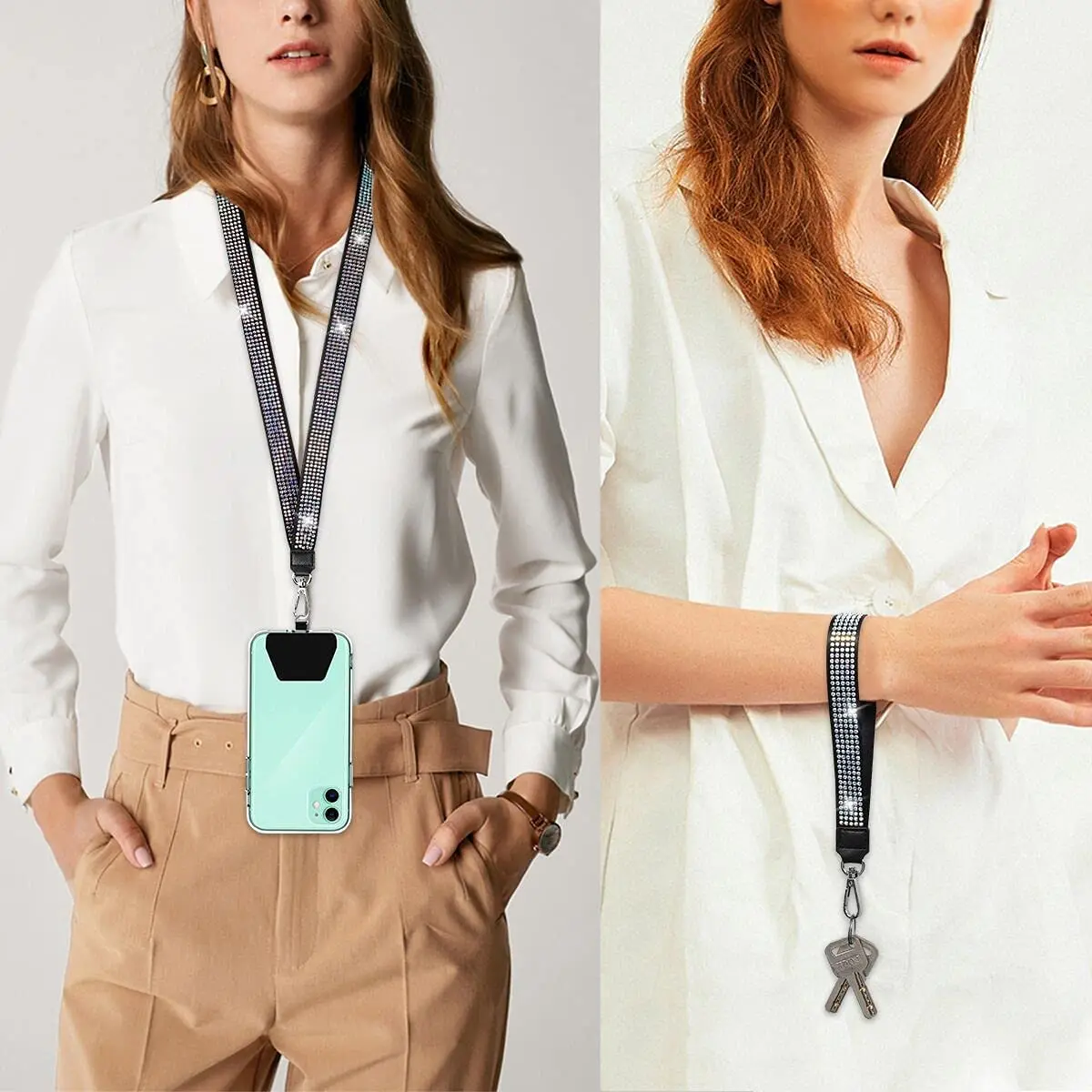 Camera Phone Strap Diagonal Span Strap Womens Shoulder Strap Lanyard Removable Adjustable Silicone Bag Cartoon Lanyard