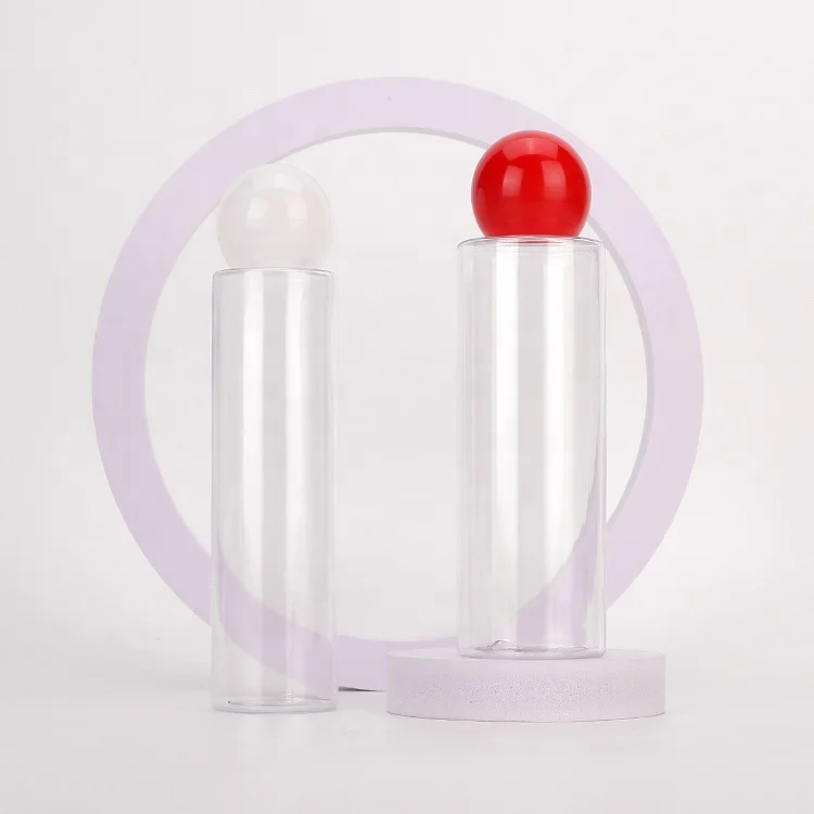 Free Sample Color Customization 150ml 5oz  White Clear Empty Serum Toner Plastic Bottle Cosmetic PET Packaging