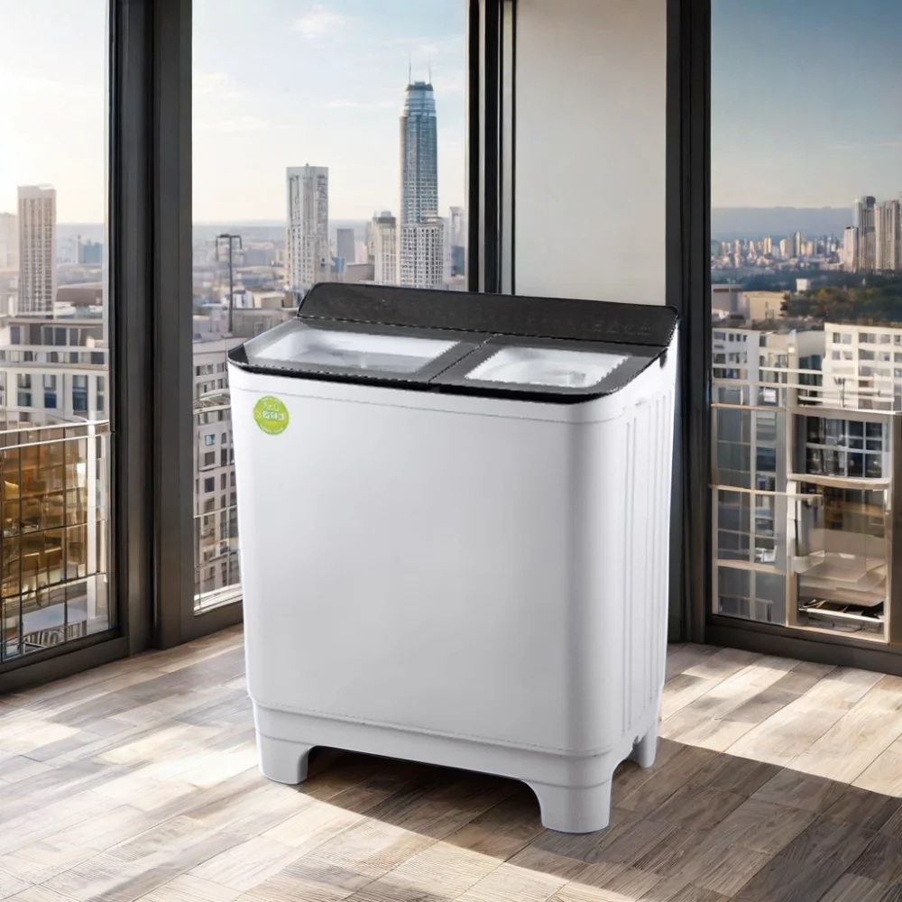 8kg Good Price Tempered Glass Cover Spare Parts Big Capacity Whirlpool Laundry Washing Machine