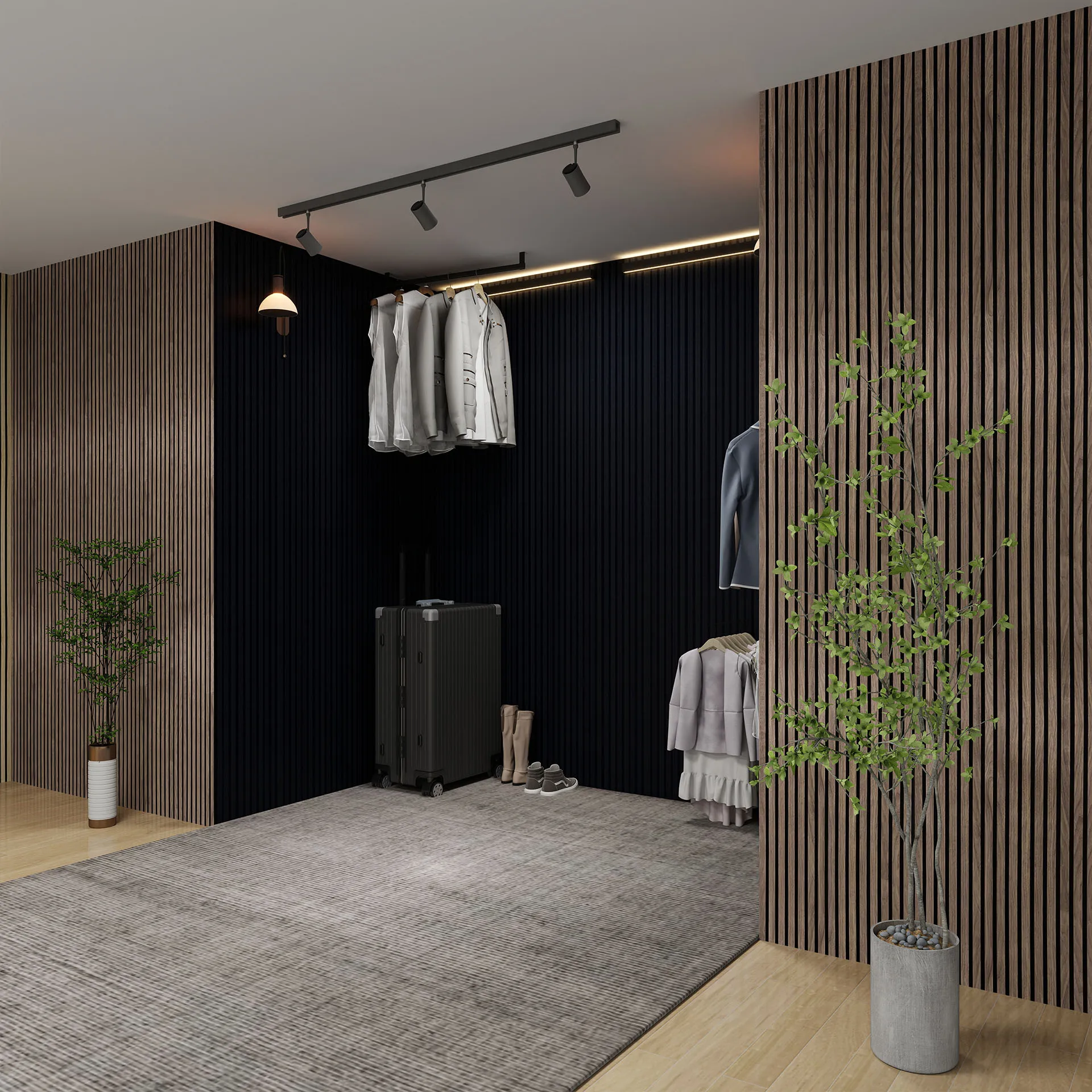 Sound Proof Wall Panels For Cinema 1200mm Modern Wood Acoustic Wall Panels fabric Wooden Slat Mdf Acoustic Panels