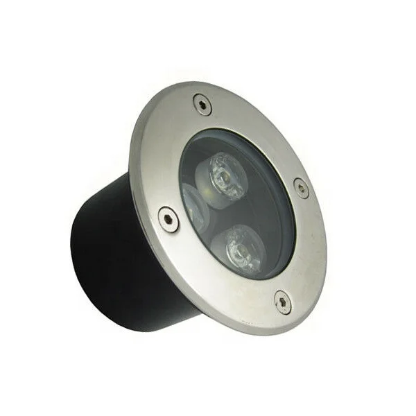 3W 110V RGB LED Buried Underground Light Foot Bulb Stainless Steel Garden Park Plaza Street Ground Lighting Inground Floor Lamp