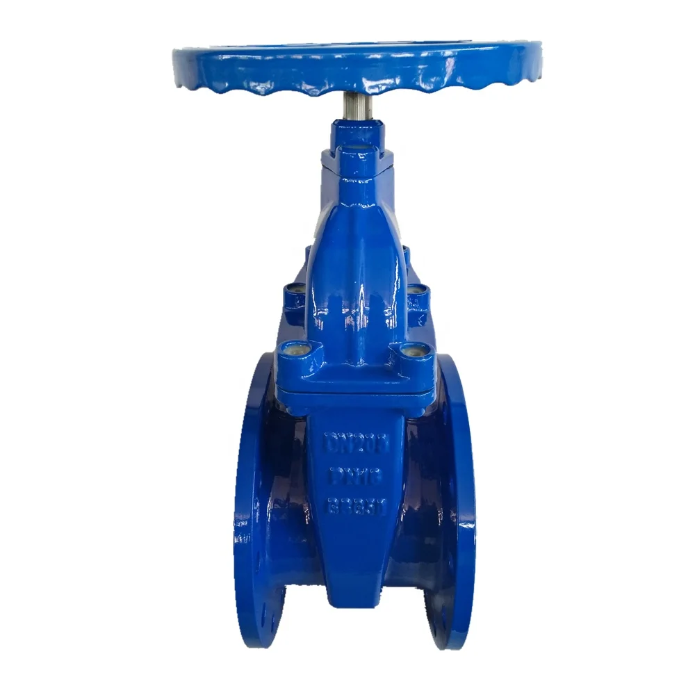 
BS5163 DIN3352 F4/F5 PN10/16/25 Cast Iron GGG50 Non Rising Stem Resilient Seated 6 Inch Gate Valve 