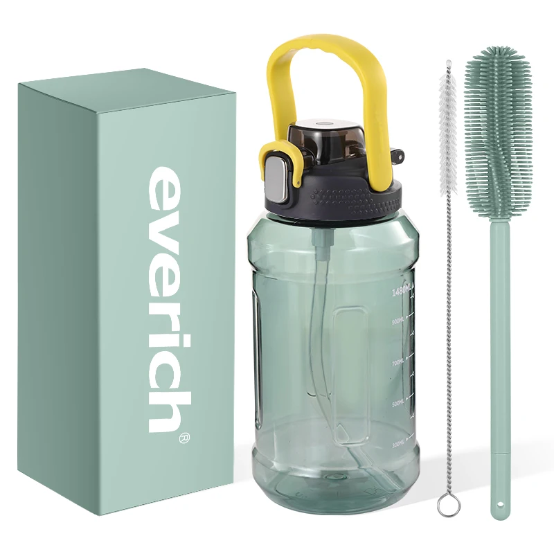 1930ml/1650ml Custom water bottle factory large capacity water jug plastic jugs with lid and handle