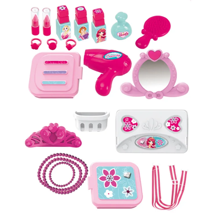 Cheap price children birthday gift girls dresser toys dresser toys makeup set mini backpack