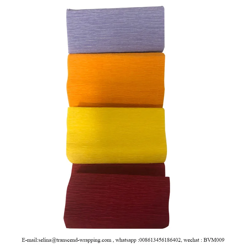 Gift Craft Flower wrapping crepe paper thick crepe paper DIY thick crepe paper roll for making flowers