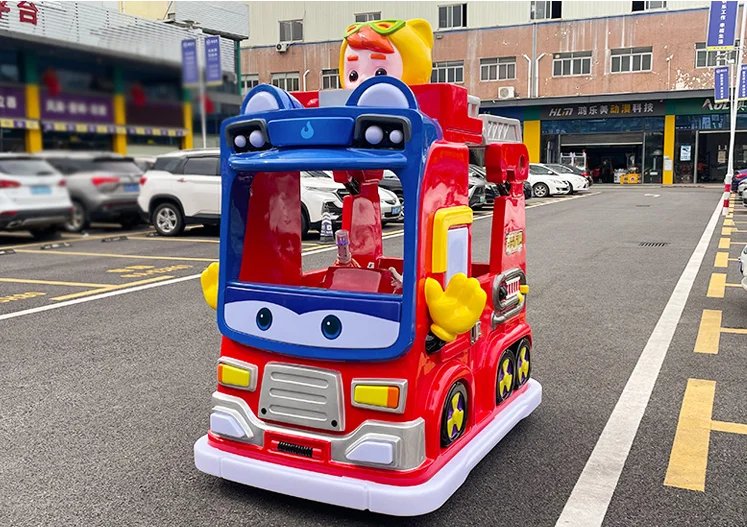 Kiddie Rides Coin Operated Children Ride On Car Kids School Bus Driving Cars Ride Big Wheels Amusement School Bus for Kids