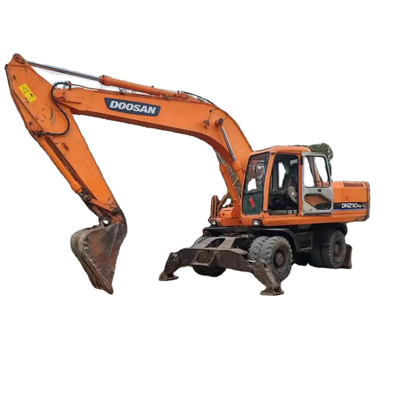 Высокое качество б/у Doosan210W-7 колесный экскаватор красивое состояние с доступным послепродажным обслуживанием
