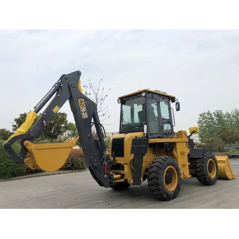 Backhoe Loader WZ30-25 4*4 Backhoe Loader With Bucket and Digger