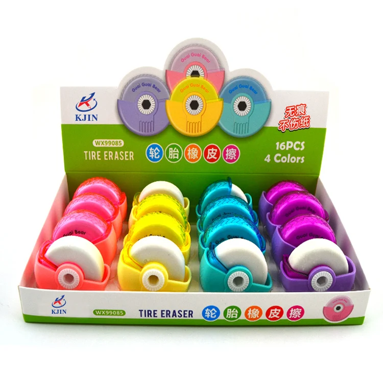 Роскошные креативные школьные принадлежности 3D автомобильная шина в форме мотоцикла забавная школьная Канцелярия ластик подарок на день рождения ластик