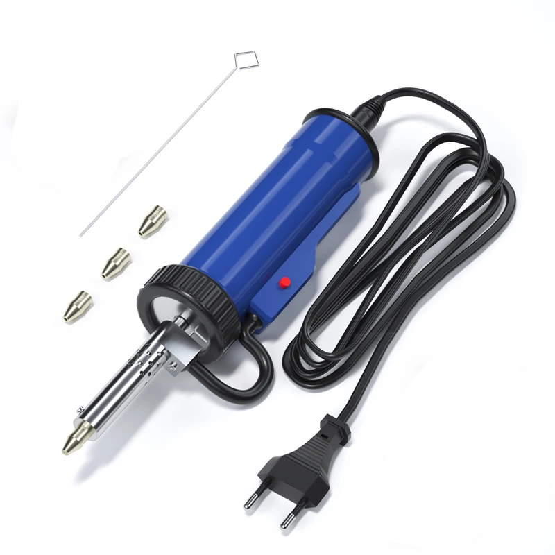 handskit  847  Powerful Electric Desoldering Pump Suction Tin Vacuum Removal Tool Hand Welding Tools Solder Iron Desolder Gun