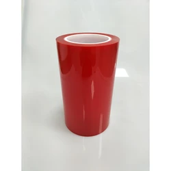 0.025mm dumb surface release film 5-10g die cutting process film PET release film Red blue transparent