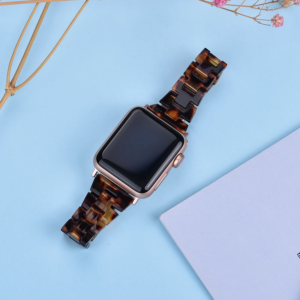 JUELONG Resin Strap for Smart Watch 7 6 5 4 Charm Transparent Bracelet Band