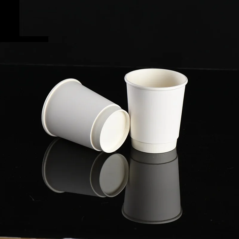 In Stock PE coated doubal wall insulation hot drink Paper Coffee Cup with PP Lids