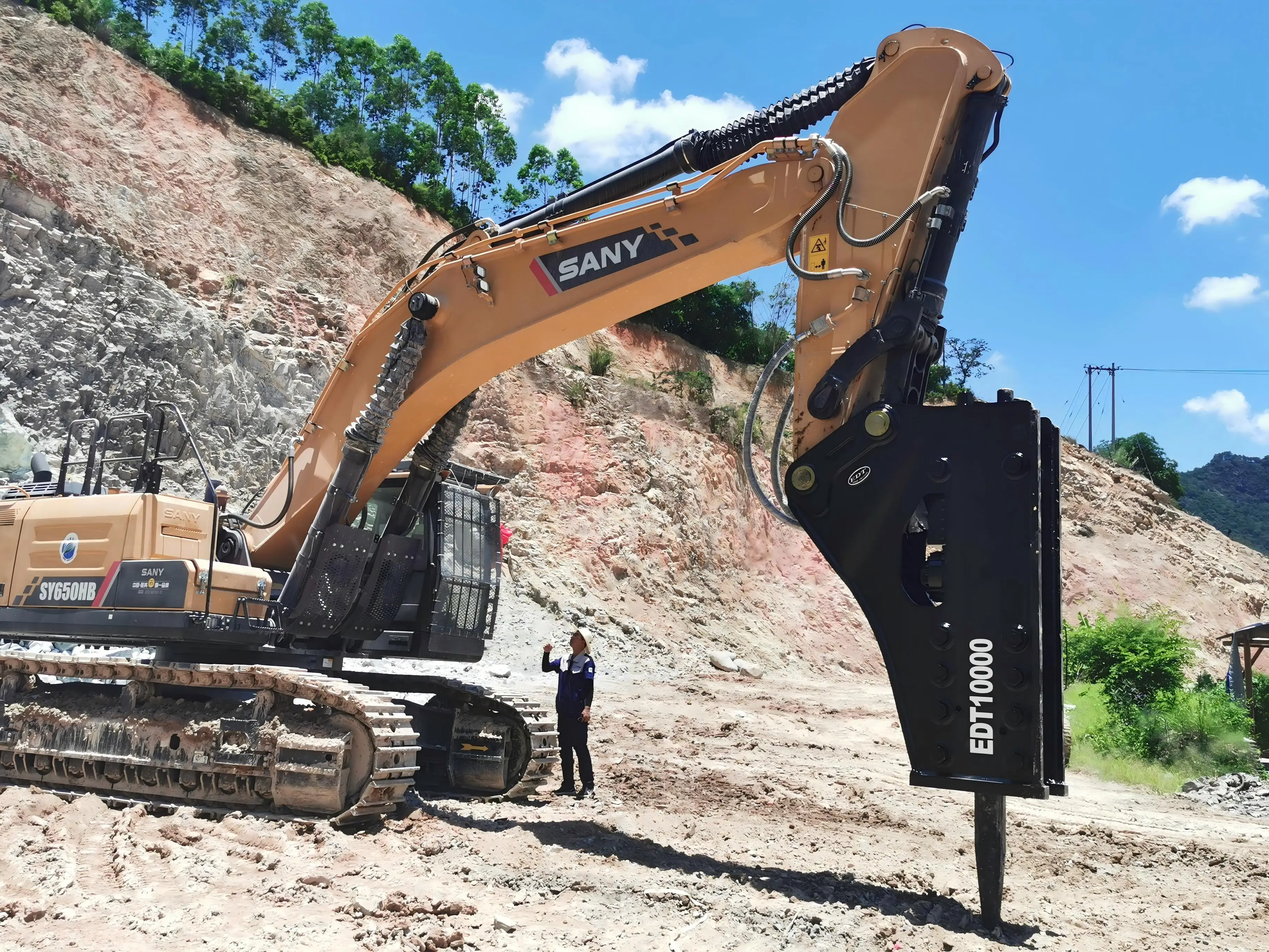 Прямая поставка с завода Новый гидравлический молоток EDT10000 для экскаватора строительной техники прямо из источника