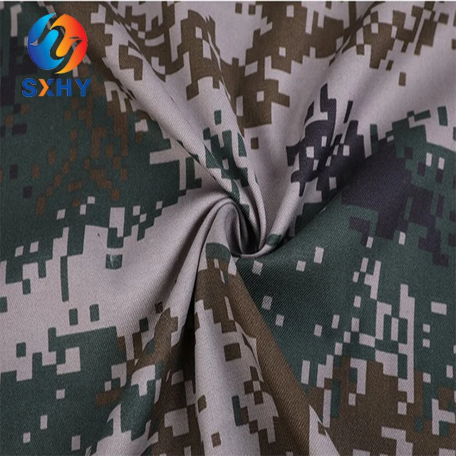 Высокое качество 235GSM 65% полиэстер 35% хлопок 20*16 120*60 смесь саржевая камуфляжная