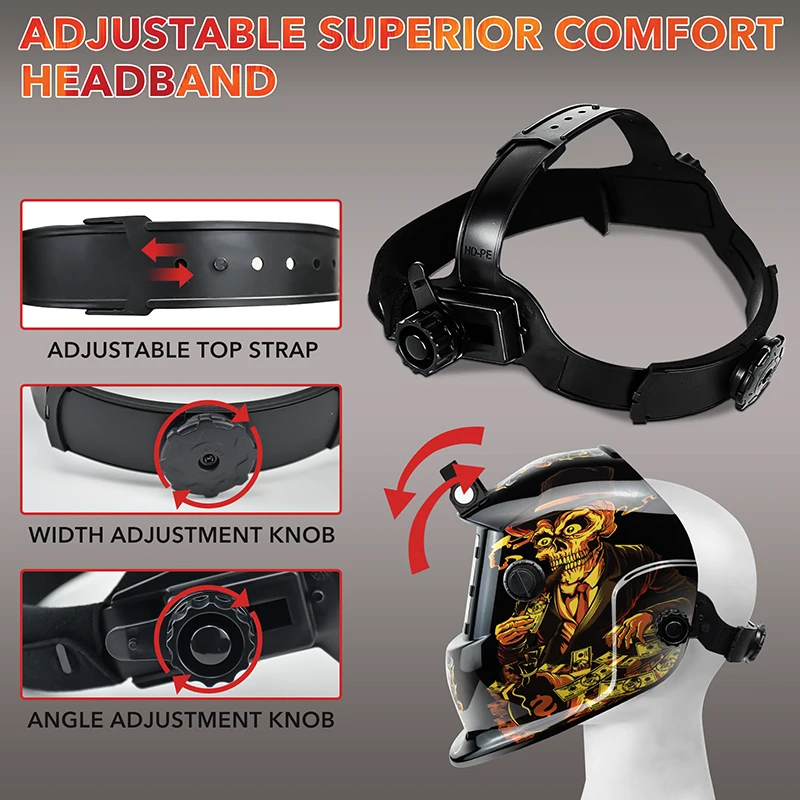 Электронный сварочный шлем TRQ с дистанционным управлением