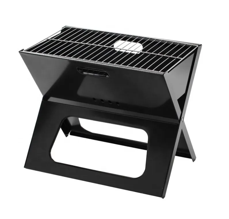 Household portable stainless steel folding chicken leg oven bbq plate barbecue rack durable BBQ grill tool