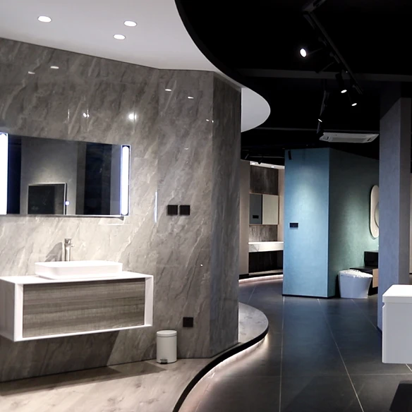  Modern Bathroom Furniture Two Doors Aluminium Mirror Medicine Cabiner Glass