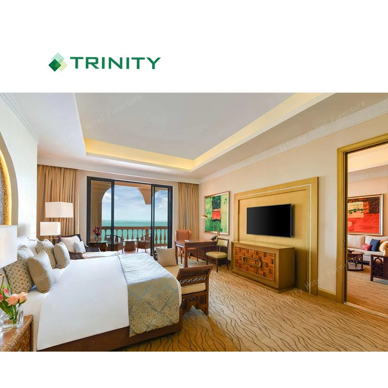 Custom Made High End 5 Star Modern Hotel Bedroom Set Luxury Hotel Room Furniture Package For Sale