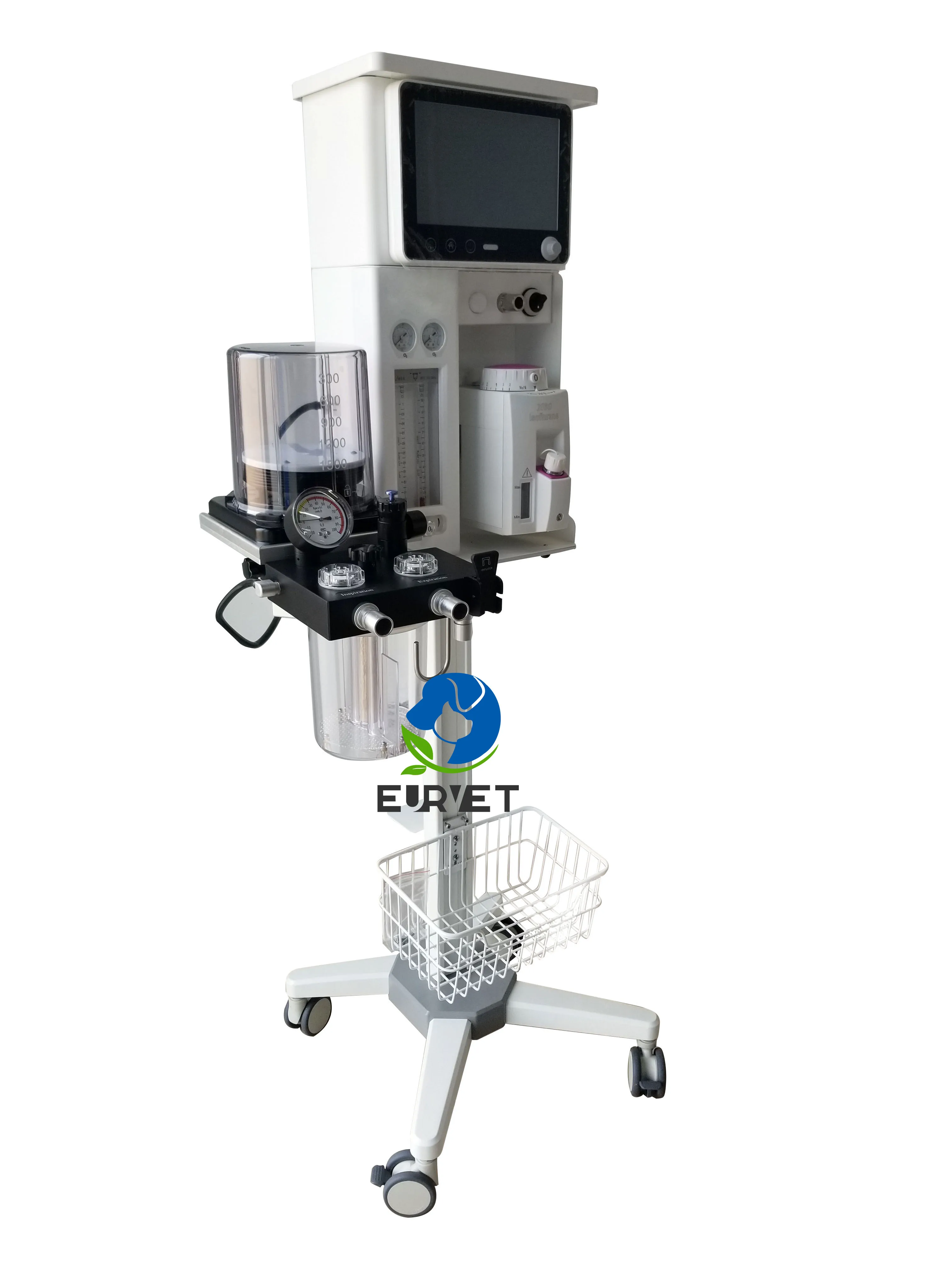 EUR PET Portable Veterinary Anesthesia System High Accuracy Vaporizer and Ventilator Device for Cats Dogs Horses Animal Use