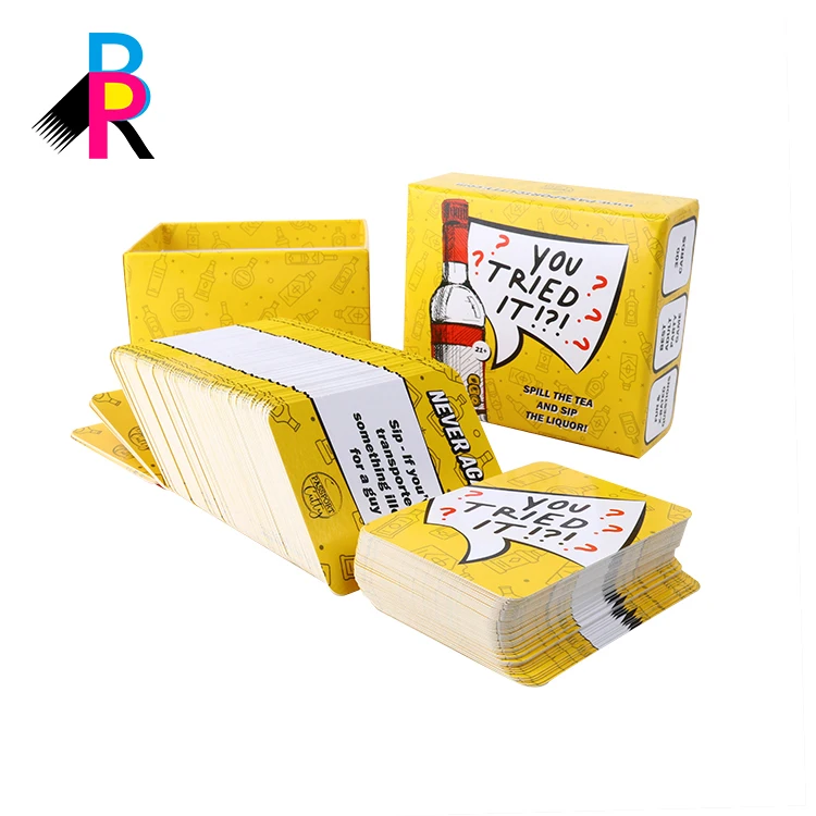 Передняя и задняя печать игральные карты игровые карты пользовательские печатные детские бумажные карты