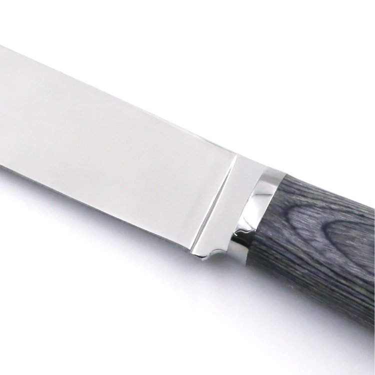 New Arrival 5.2 Inch Durable Sharpened Blade Steak Knife with Pakka Wood Handle