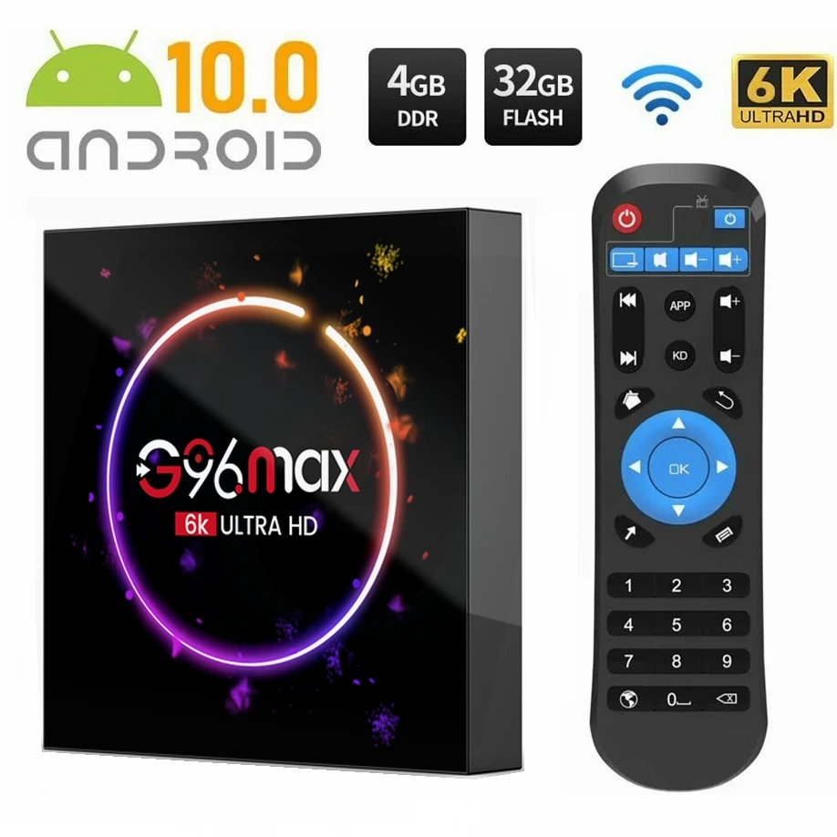G96Max Smart TV Box Android 10.0 6K 2.4G&5G Wifi Allwinner H616 Quad Core Youtube Media Player 32GB 64GB 128GB Set Top Box