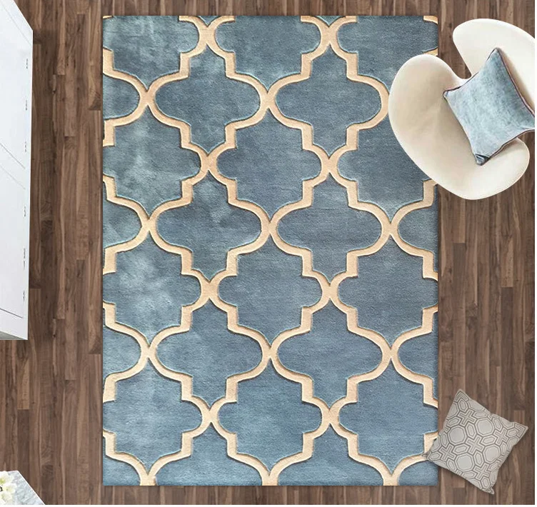 High-quality wool Muslim embossed pile-cutting carpet