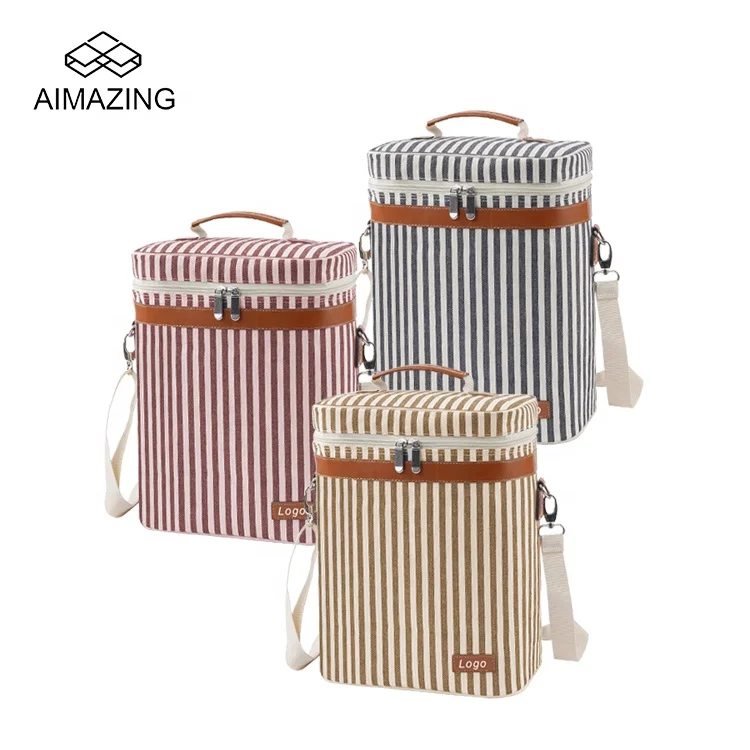 Сумка-тоут для вина с 6 бутылками дорожный охладитель подкладкой и штопором регулируемый плечевой ремень